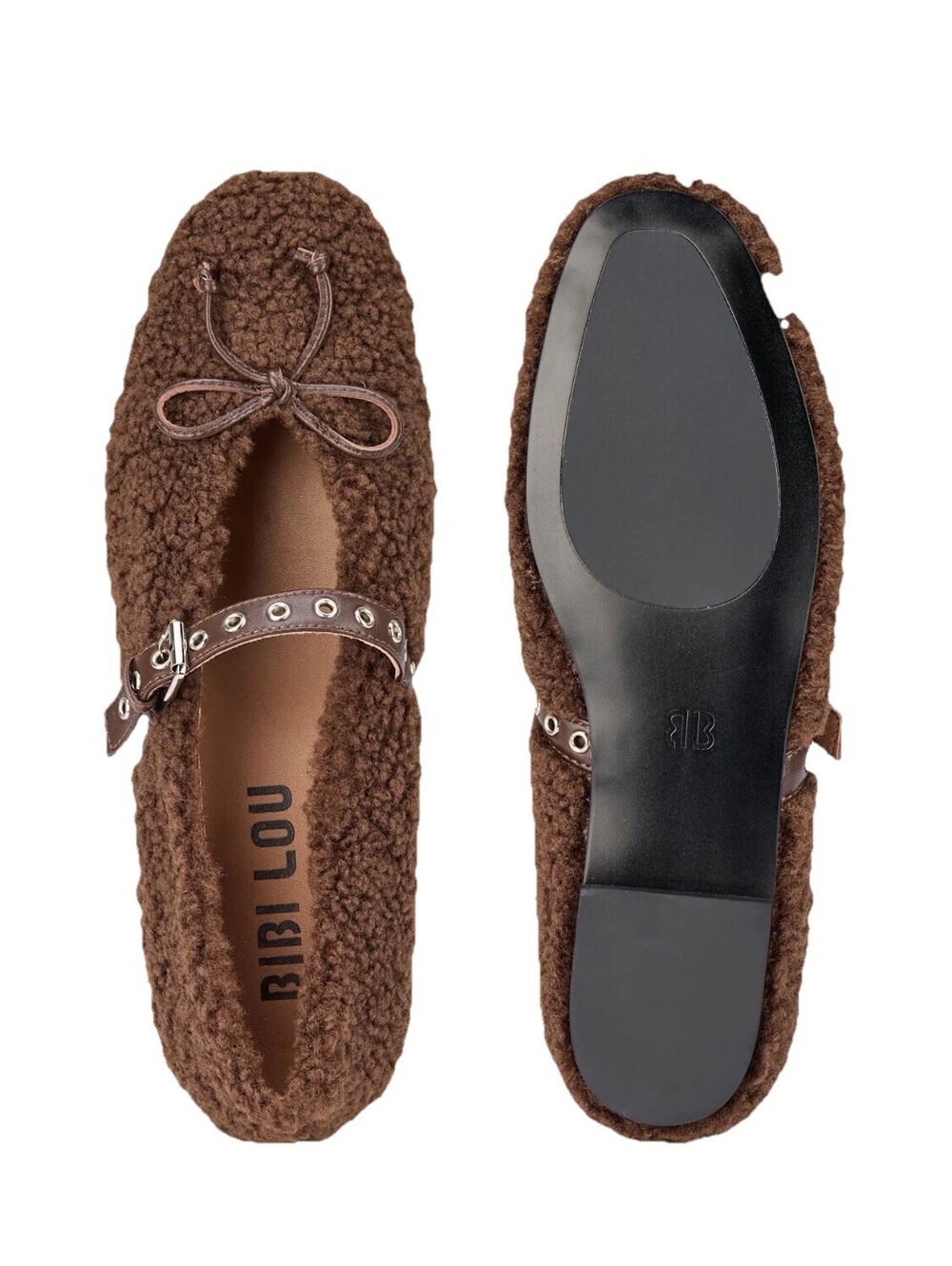 NEW Anthropologie Womens EU37 US 6-6.5 Bibi Lou Mary Jane Ballet Flats Free Ship